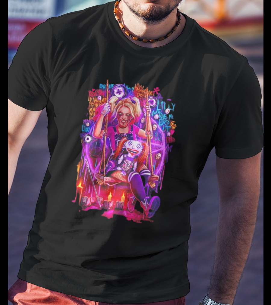 Alexa Bliss Lilly Made Me Do It Doll Graffiti Swing And Candles T-Shirt