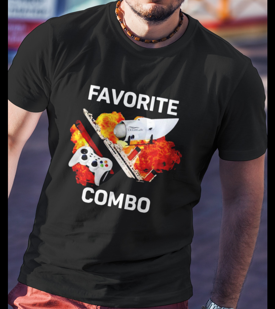 Favorite Combo Oceangate Controller Submarine Explosion T-Shirt