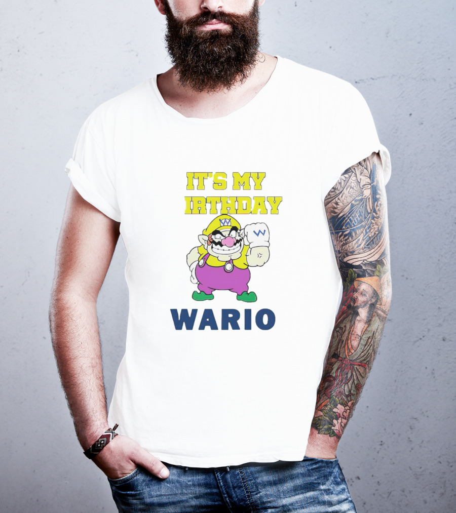 It's My Birthday Wario T-Shirt