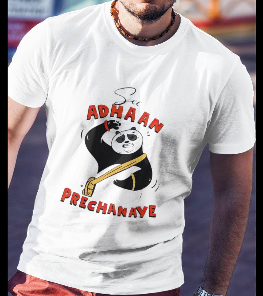 Panda See Adhaan Prechanaiye Kung Fu Pose T-Shirt