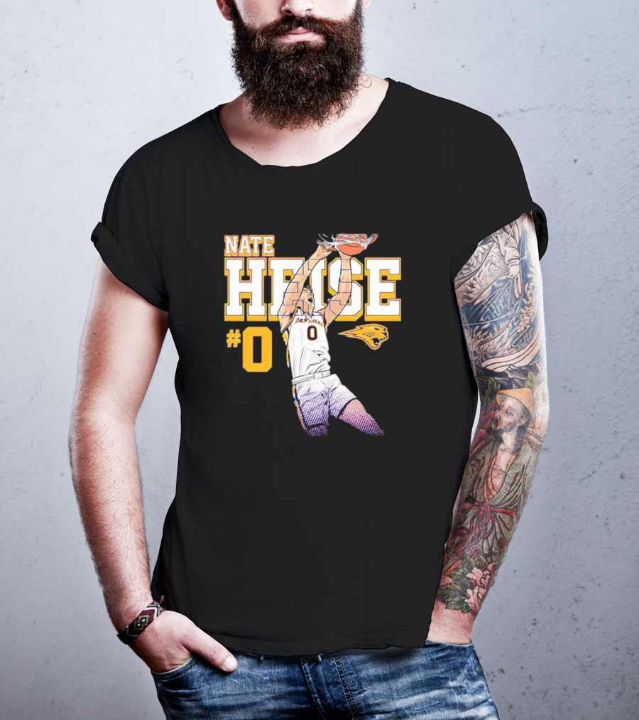 UNI Panthers Basketball Nate Heise Slam Dunk #0 T-Shirt