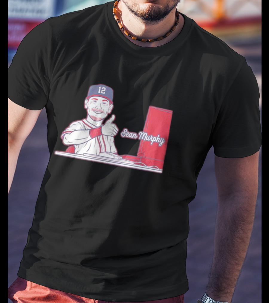 Atlanta Braves 12 Sean Murphy Thumbs Up T-Shirt