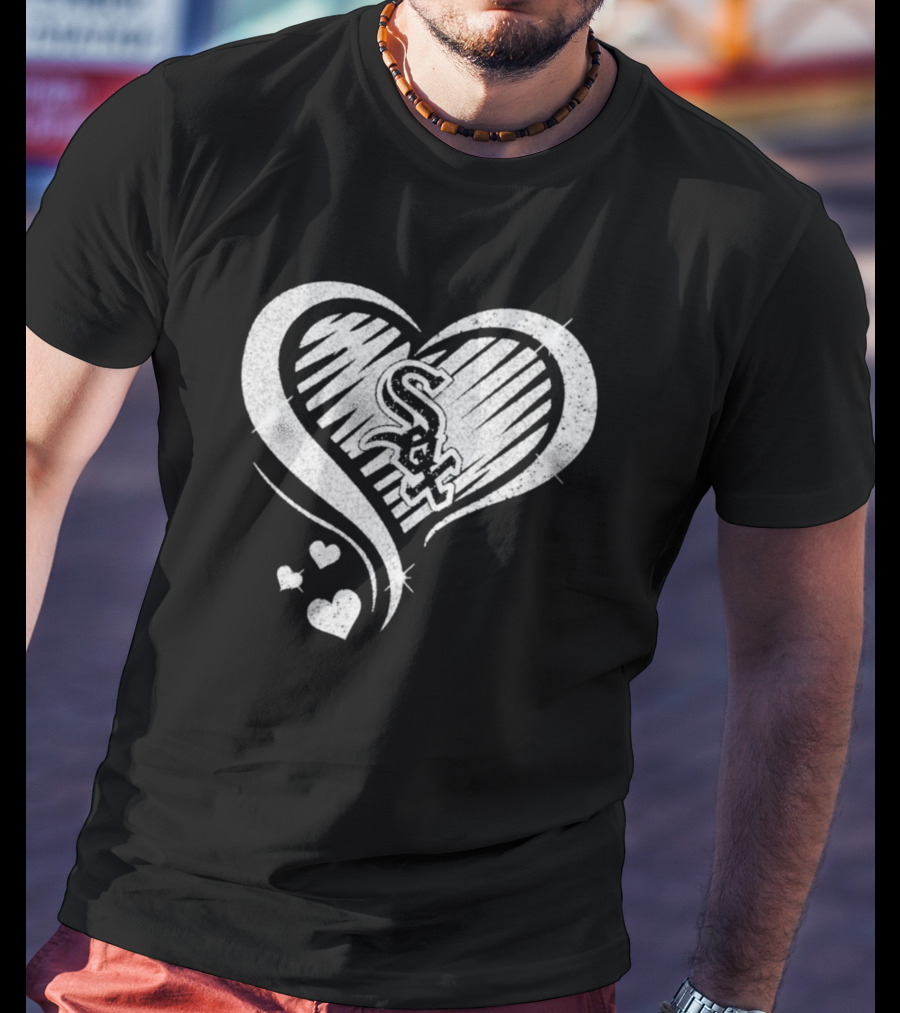 Chicago White Sox Heart Diamond T-Shirt