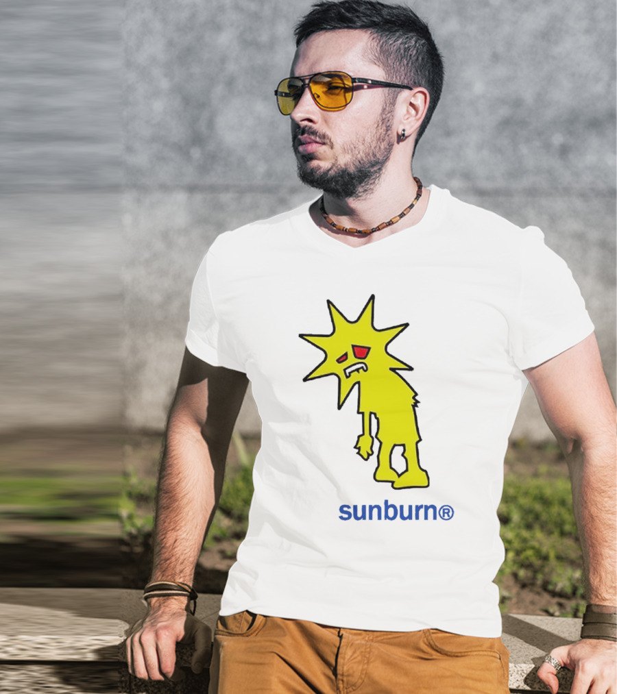 Dominic Fike Sunburn Yellow Sad Character T-Shirt
