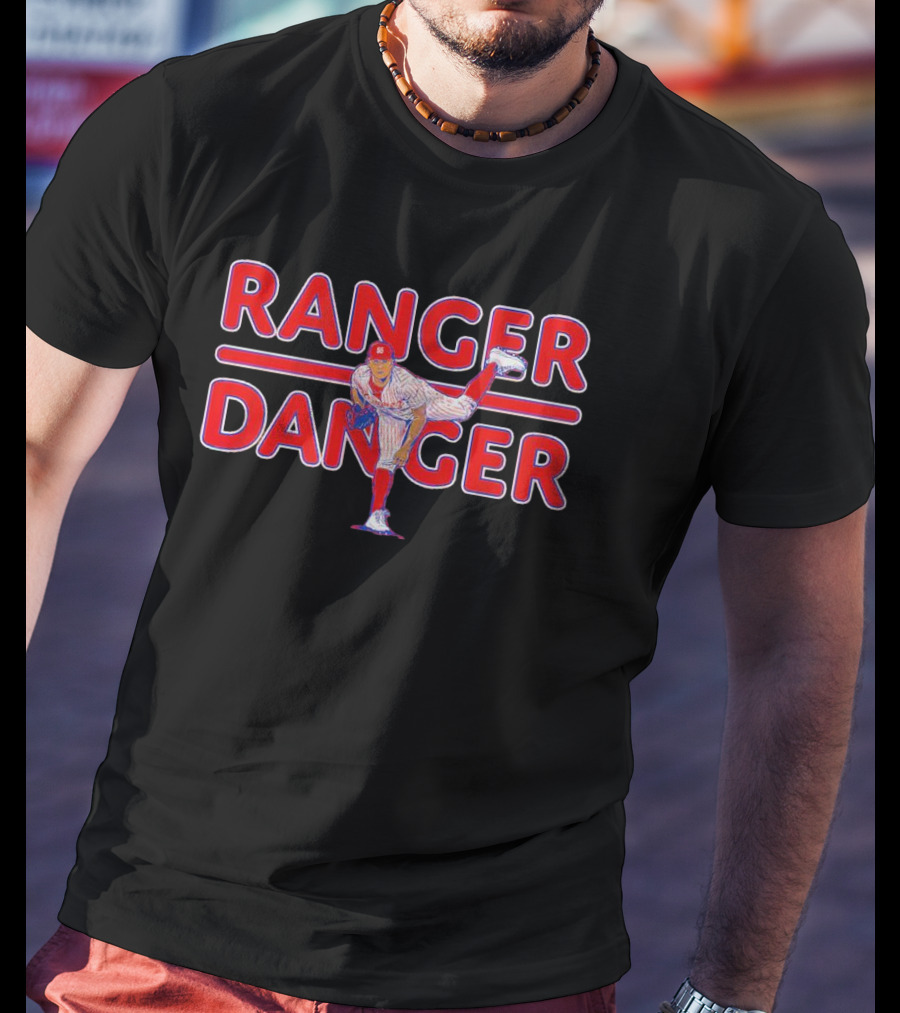 Ranger Danger Ranger Suárez Pitching Action T-Shirt