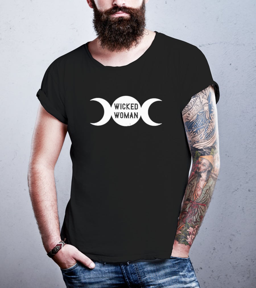 Wicked Woman Triple Moon Goddess T-Shirt
