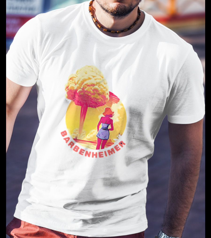 Barbie Oppenheimer Barbenheimer Sunset Silhouette Explosion T-Shirt