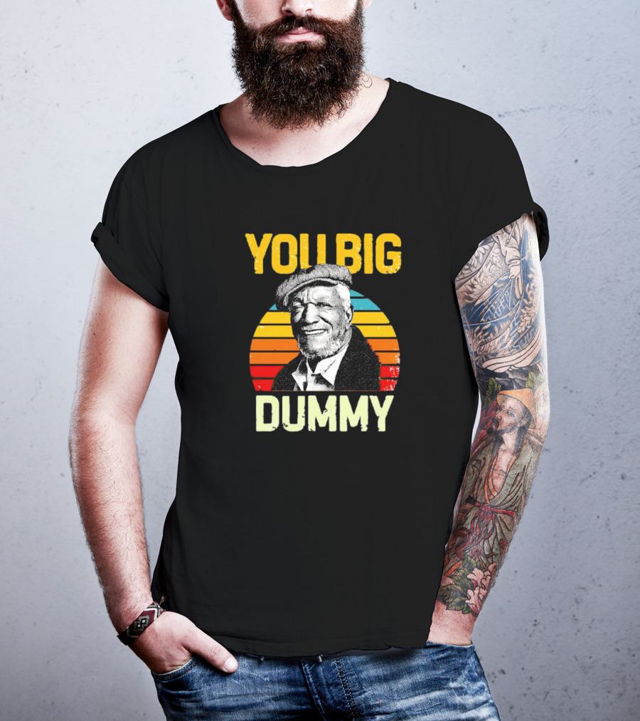 You Big Dummy Fred Sanford Vintage Retro Stripes T-Shirt