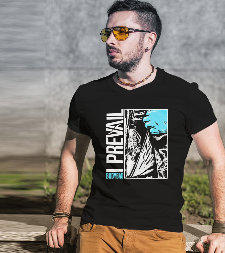 I Prevail Body Bag Skull And Gloved Hand T-Shirt