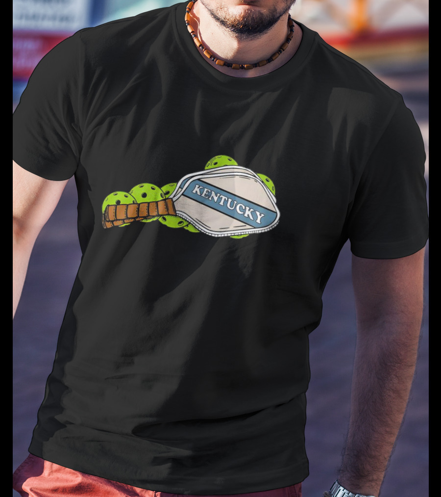 Kentucky Pickleball Paddle And Balls T-Shirt