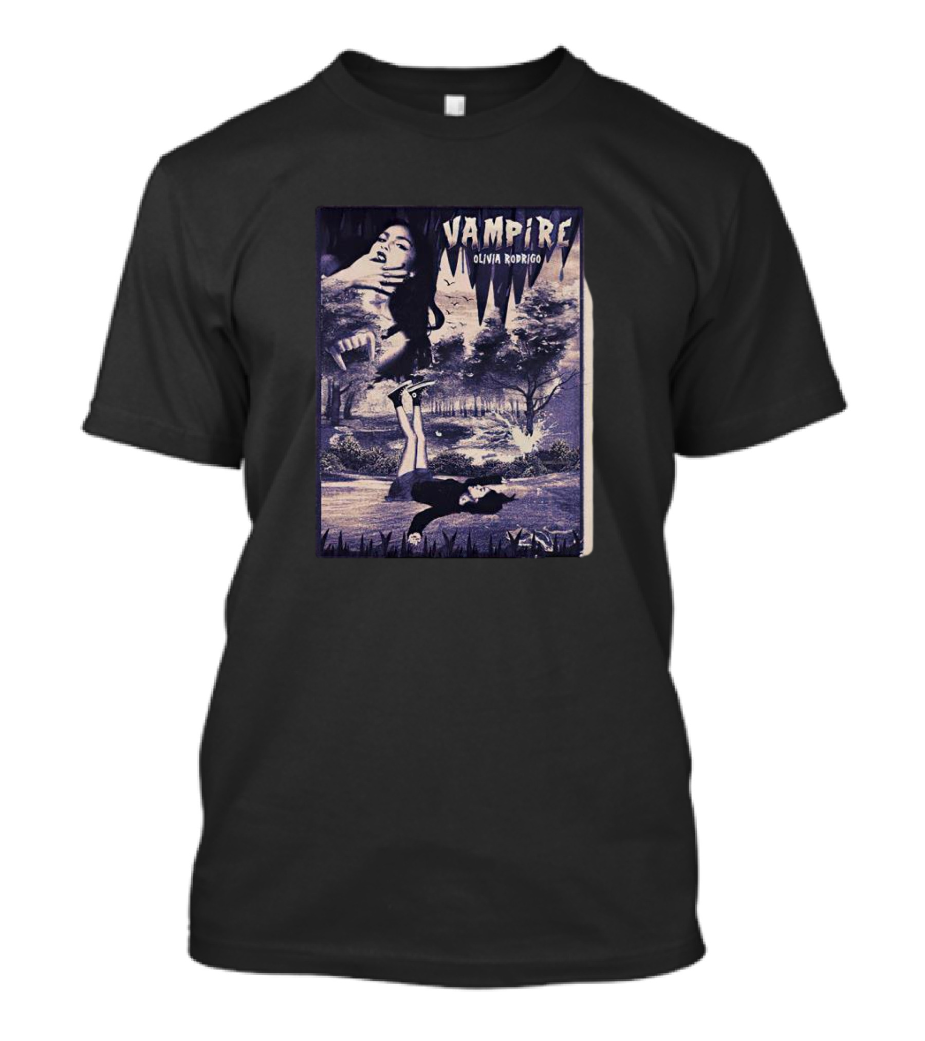 Vampire Olivia Rodrigo Forest Gothic Aesthetic T-Shirt