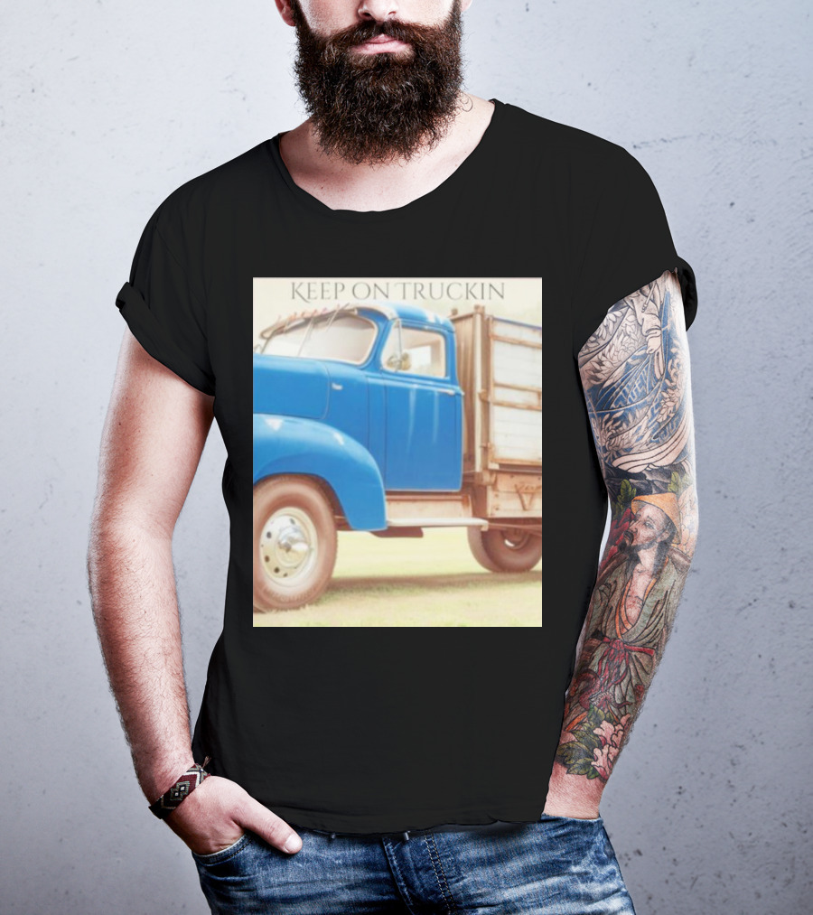 Keep On Truckin' Vintage Blue Truck Nostalgia T-Shirt