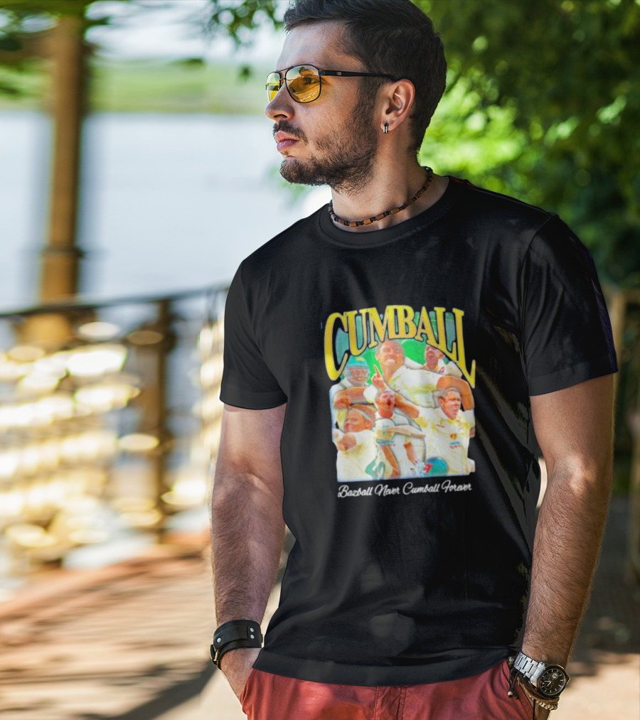 Cumball Bazball Never Cumball Forever Cricket T-Shirt