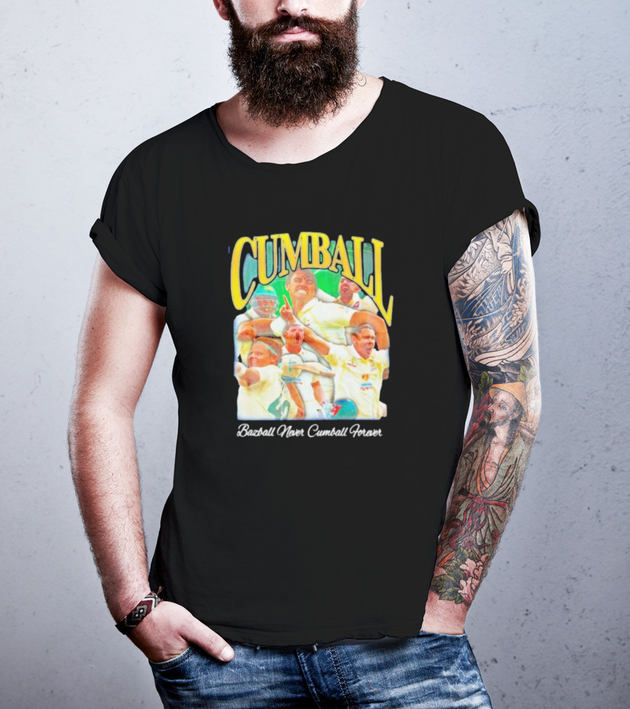 Cumball Bazball Never Cumball Forever Cricket T-Shirt