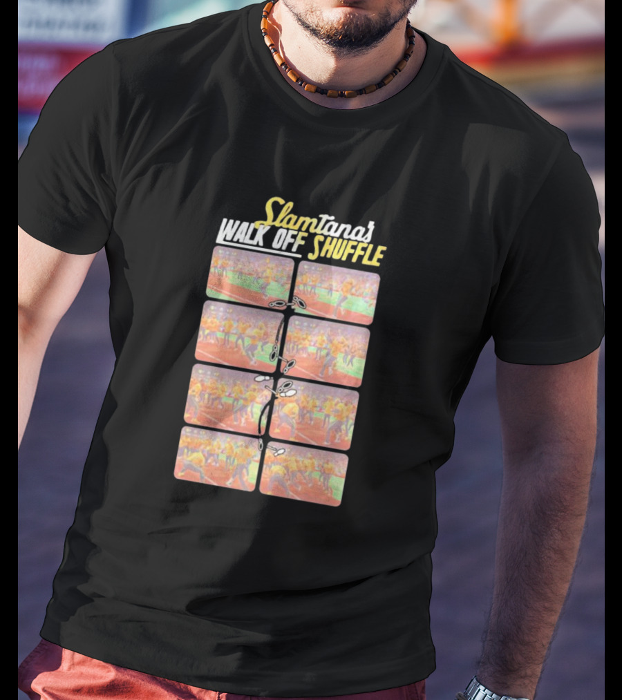 Slamtana's Walk Off Shuffle Comic Strip Sequence T-Shirt
