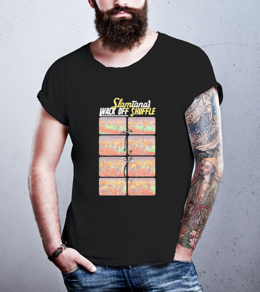Slamtana's Walk Off Shuffle Comic Strip Sequence T-Shirt
