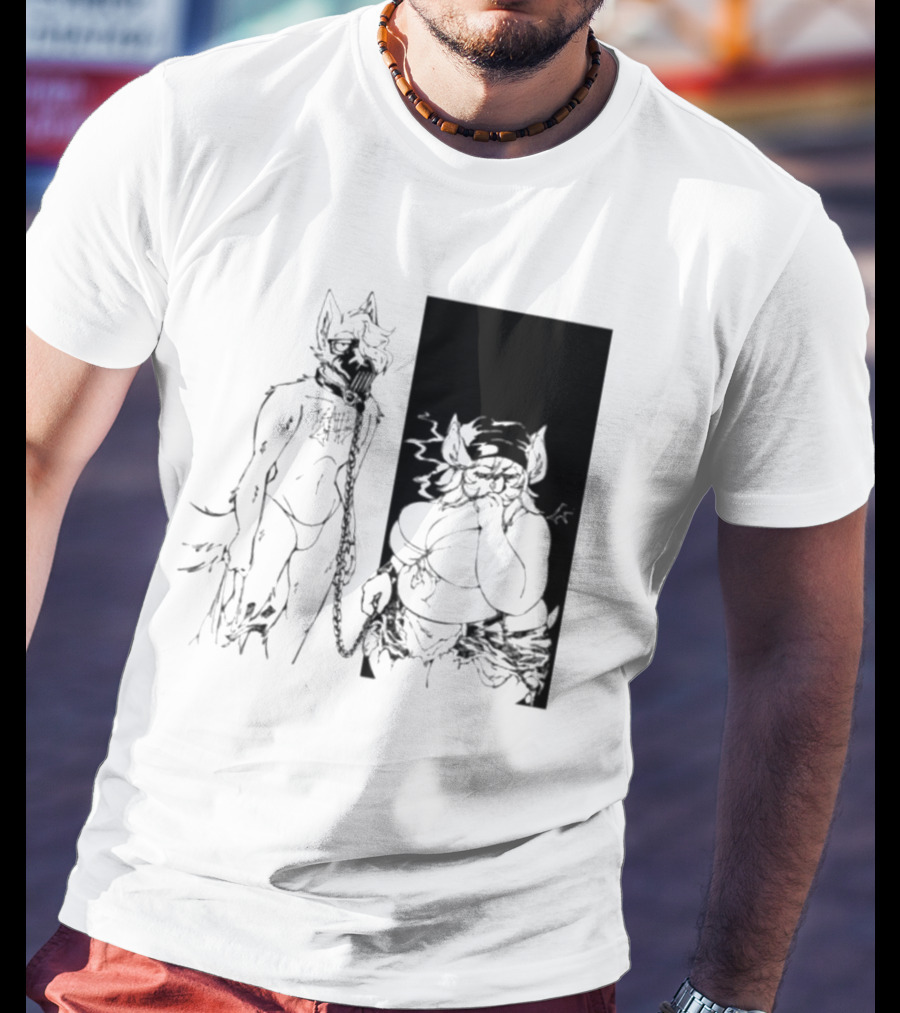 The Muzzle Furry Chain Anthro Duo T-Shirt