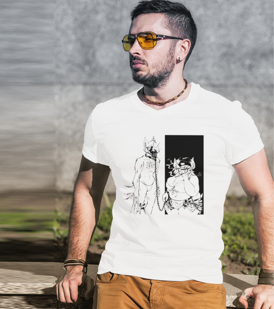 The Muzzle Furry Chain Anthro Duo T-Shirt