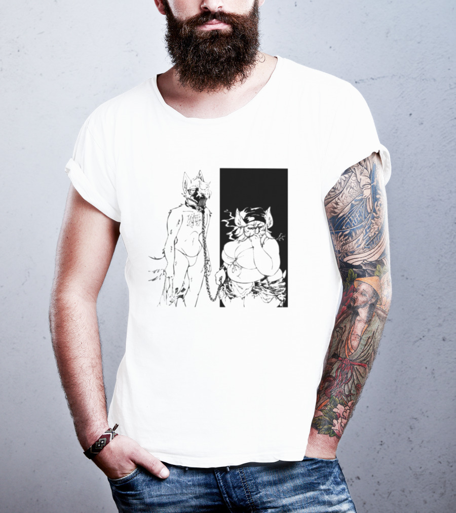 The Muzzle Furry Chain Anthro Duo T-Shirt