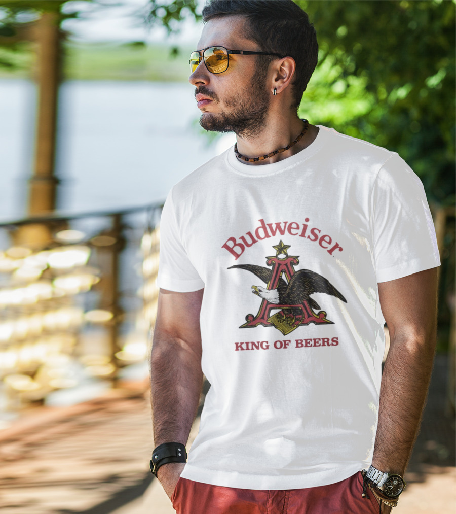 Budweiser King Of Beers Eagle Logo Iconic T-Shirt