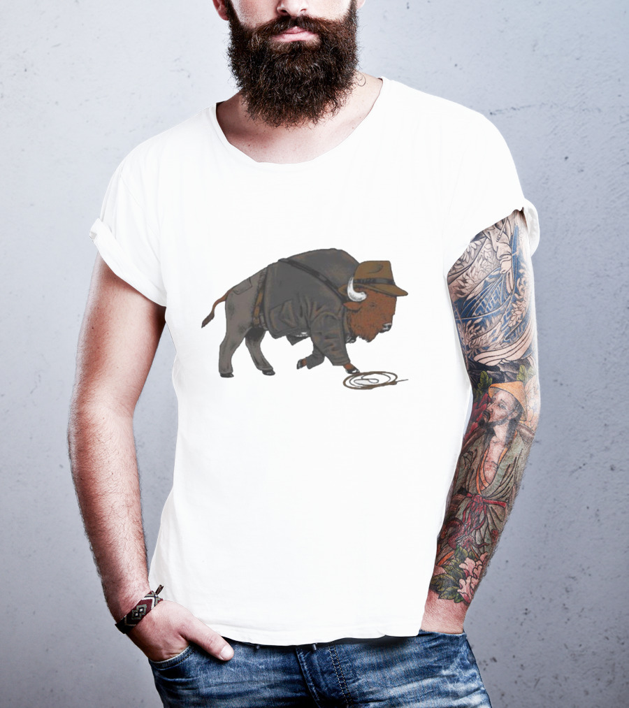 Buffalo Jones Cowboy Western Lasso Adventure T-Shirt