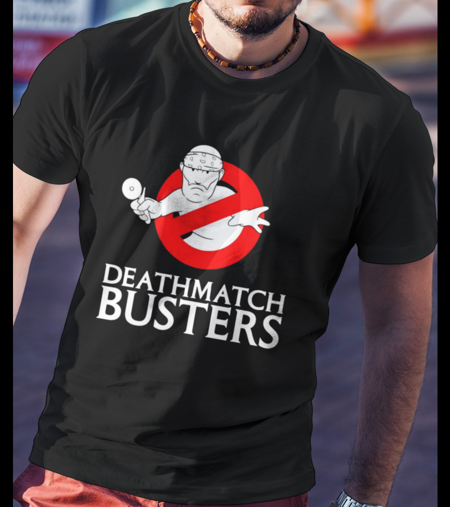 Matt Cardona Deathmatch Busters Ghostbusters T-Shirt