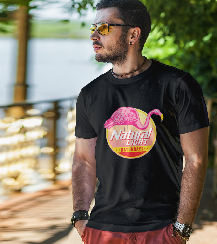 Natural Light Naturdays Flamingo T-Shirt