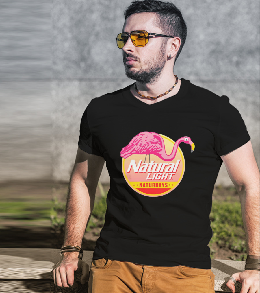 Natural Light Naturdays Flamingo T-Shirt