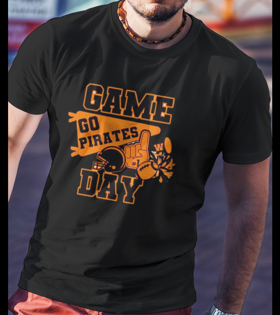 Game Day Go Pirates Football Fan Gear T-Shirt