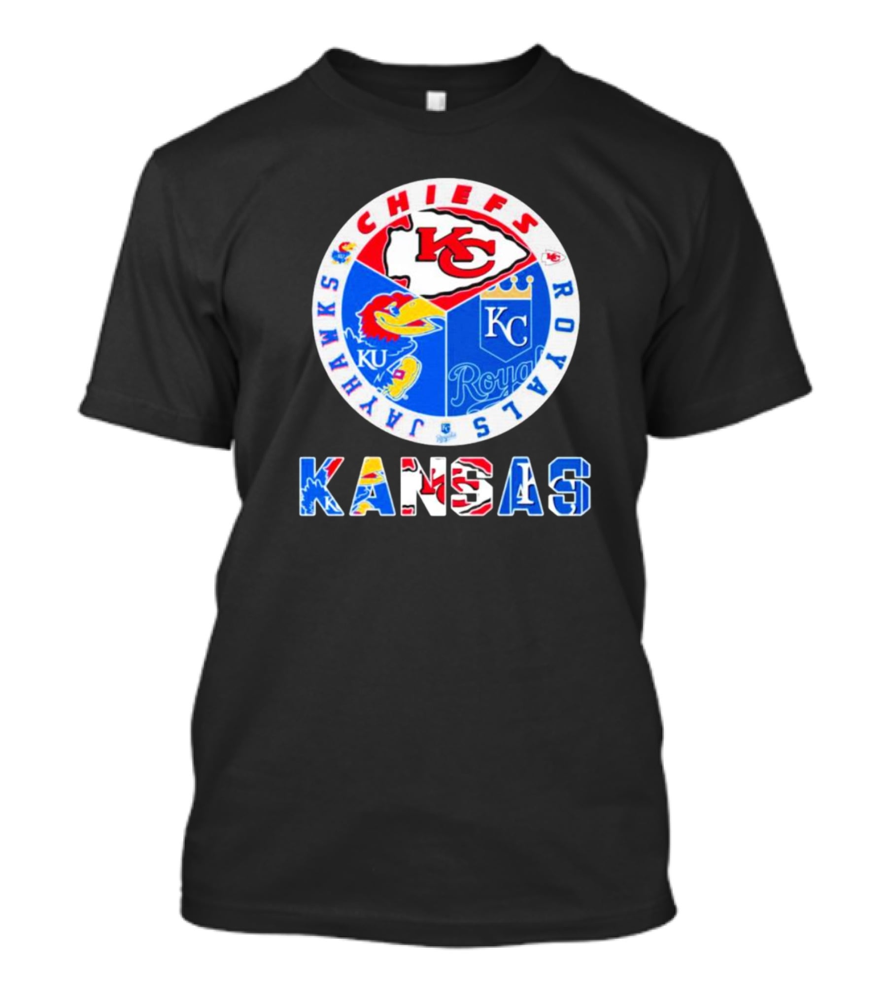 Kansas Jayhawks Chiefs Royals Sports Team T-Shirt
