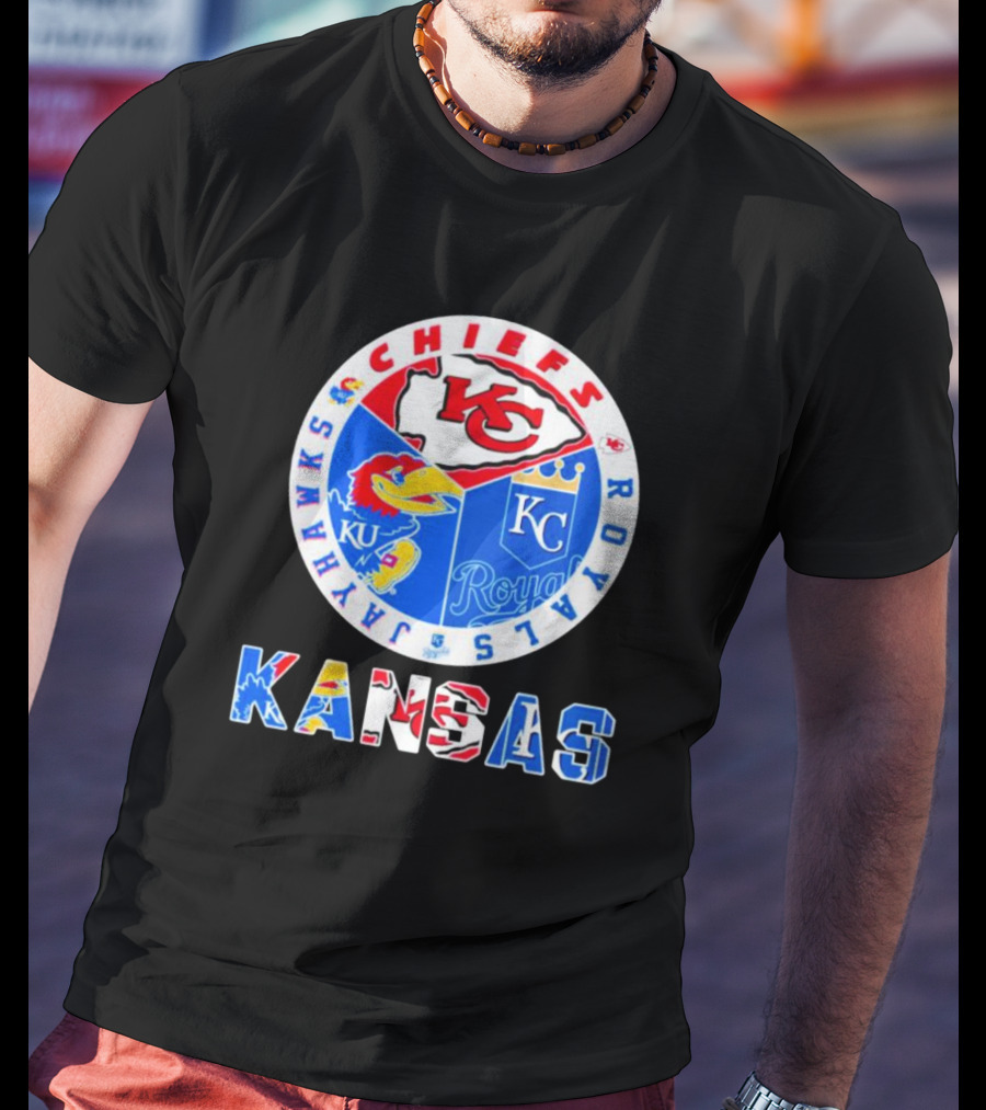 Kansas Jayhawks Chiefs Royals Sports Team T-Shirt