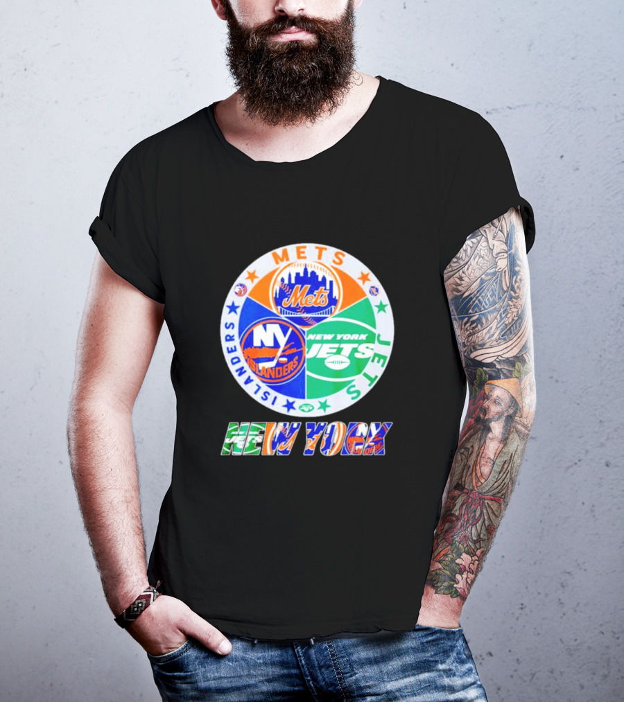 New York Mets Islanders Jets Sports Team T-Shirt
