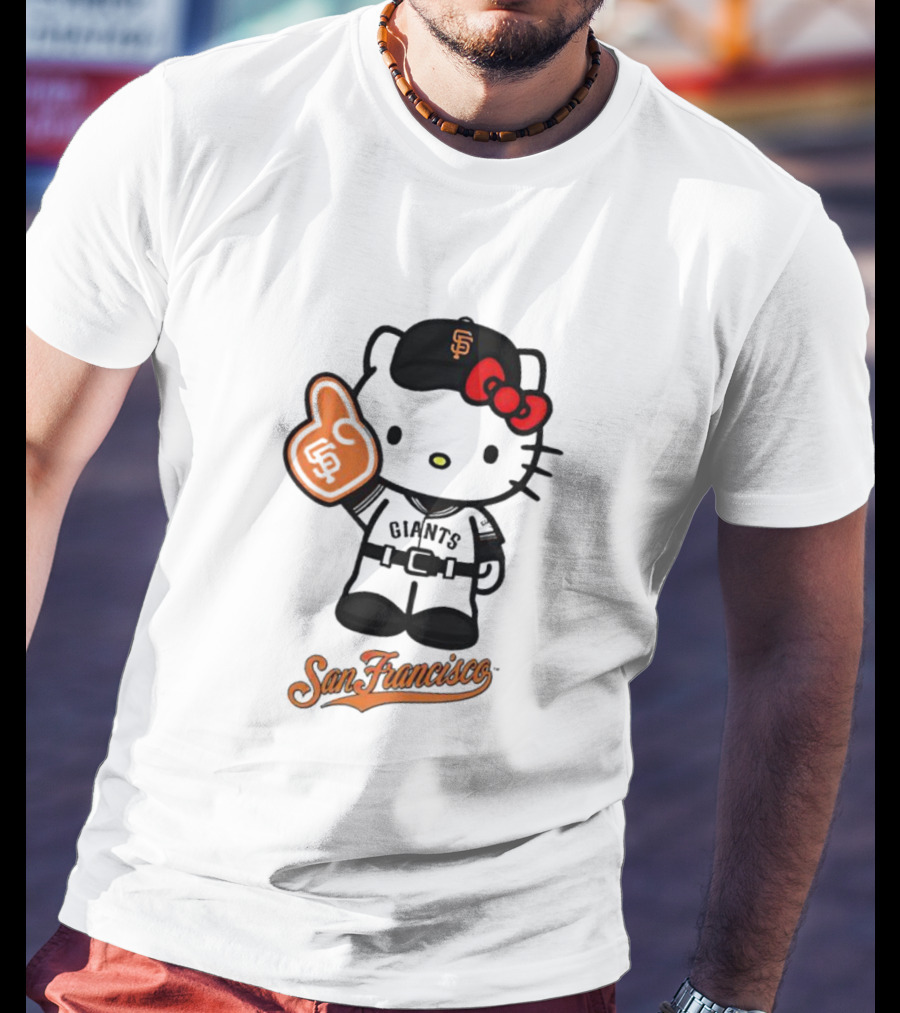 San Francisco Giants Hello Kitty Foam Finger T-Shirt