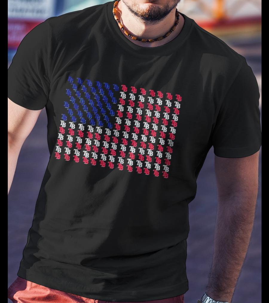 Us Flag Tampa Bay Rays T-Shirt