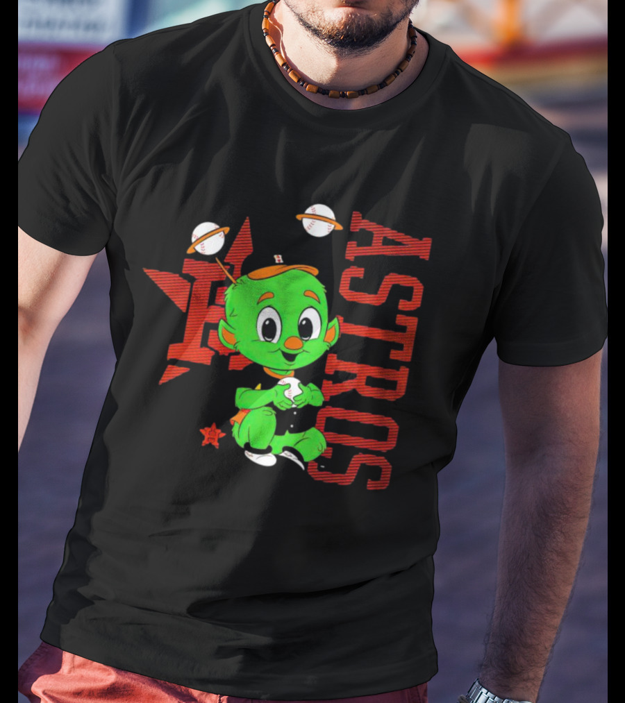 Houston Astros Orbit Mascot Infant Baseball Character T-Shirt