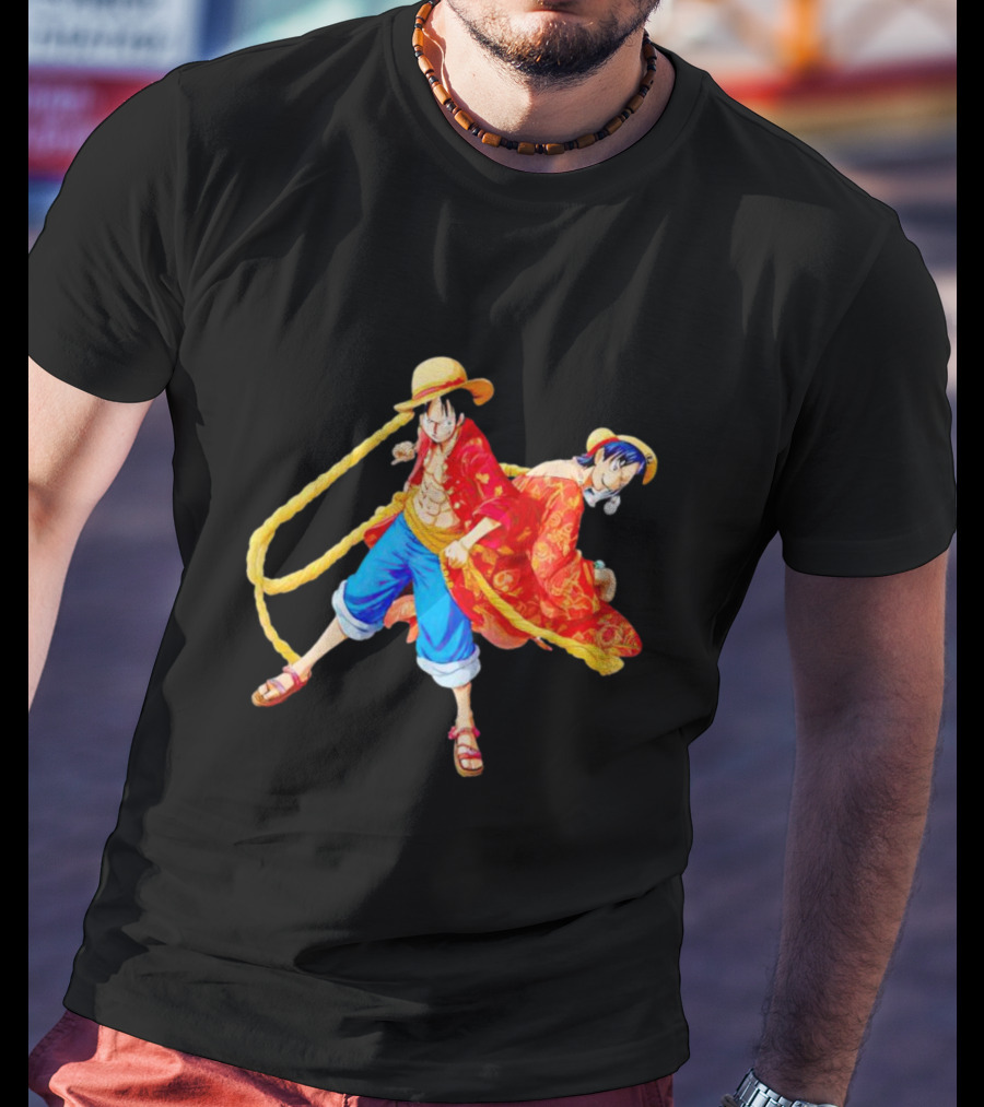 Monkey D. Luffy And Portgas D. Ace One Piece Straw Hat Pirates Animated Characters T-Shirt