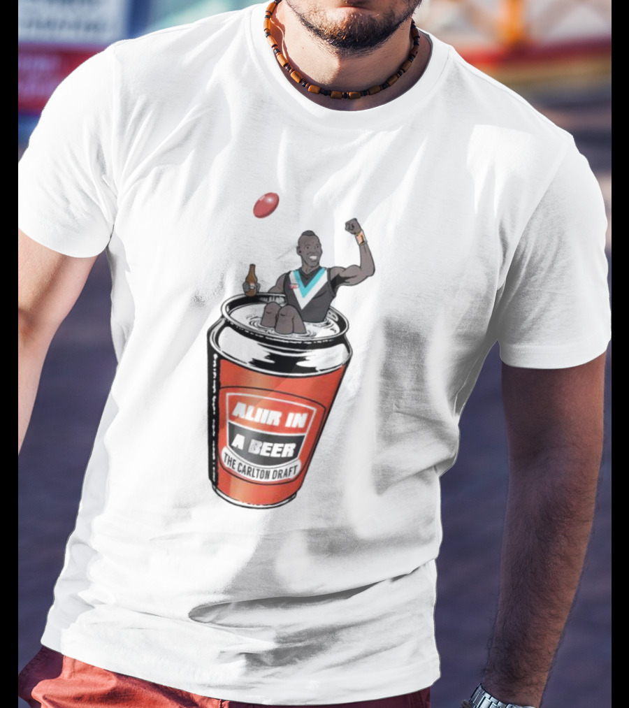 Aliir In A Beer Carlton Draft Player T-Shirt