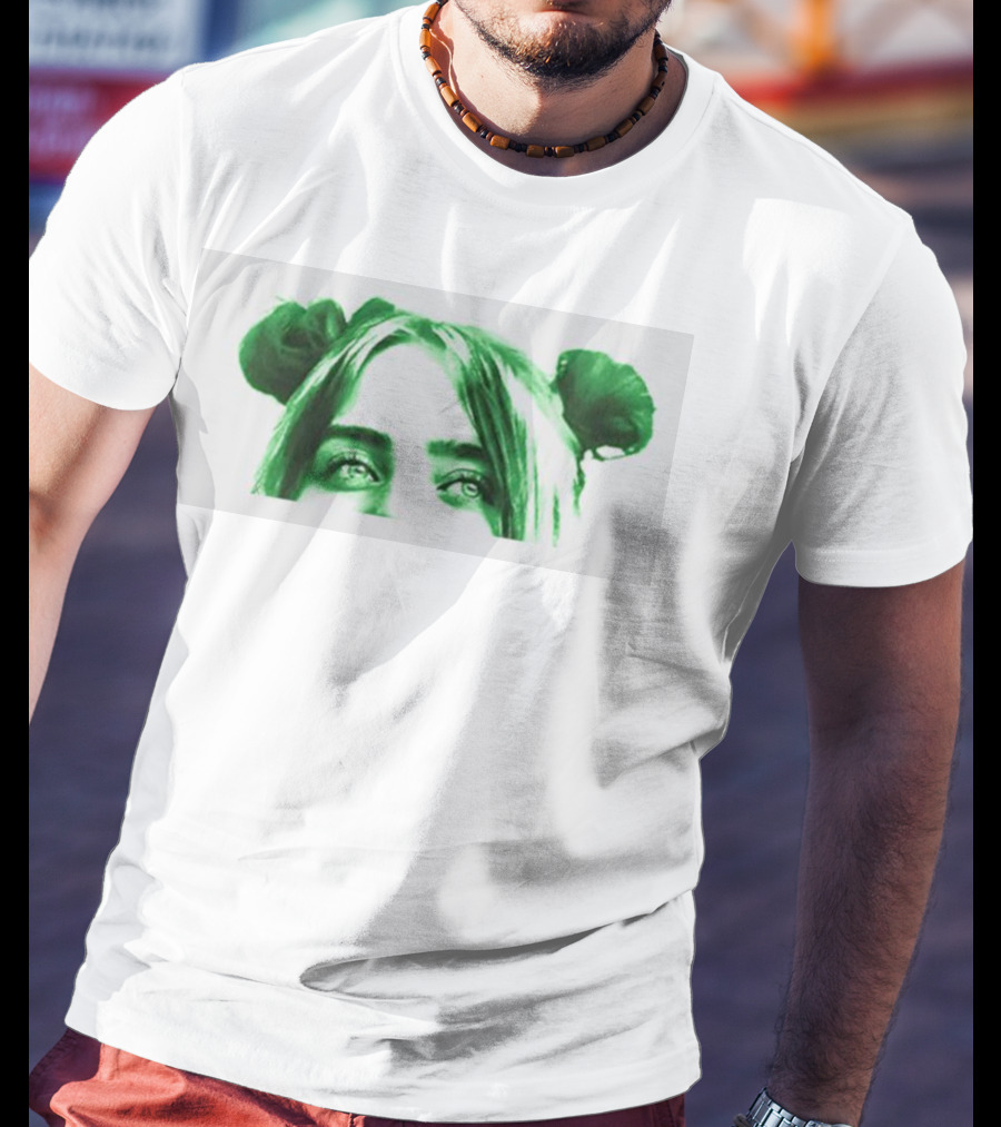 Billie Eilish E Girl To Icon Green Hair T-Shirt