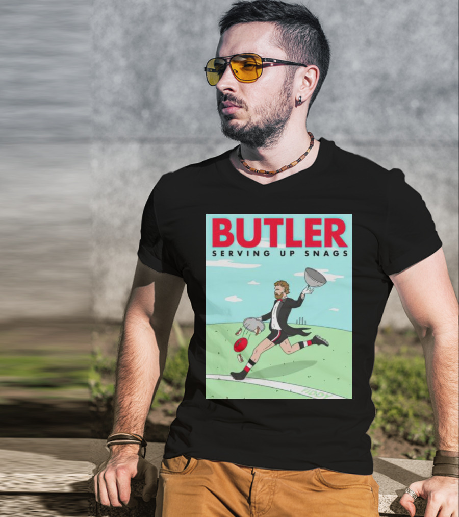Butler Serving Up Snags Afl Football Tuxedo T-Shirt