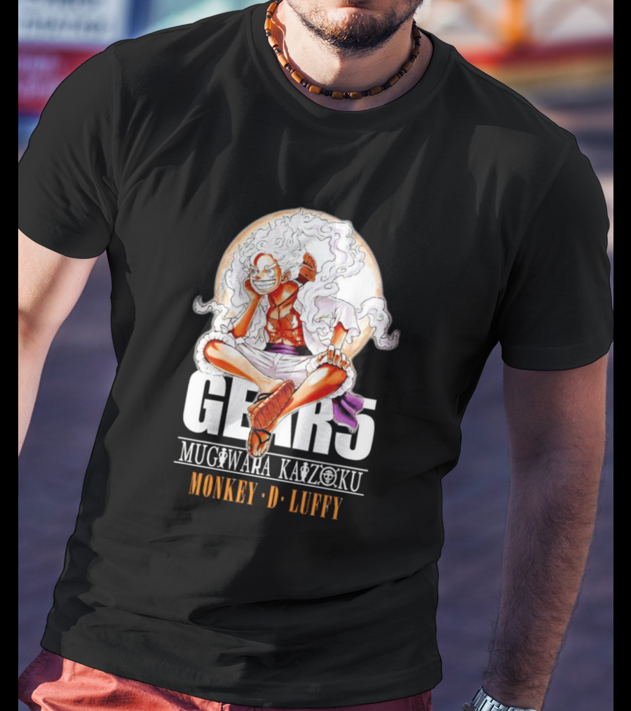 One Piece Monkey D. Luffy Gears Mugiwara Kaizoku T-Shirt
