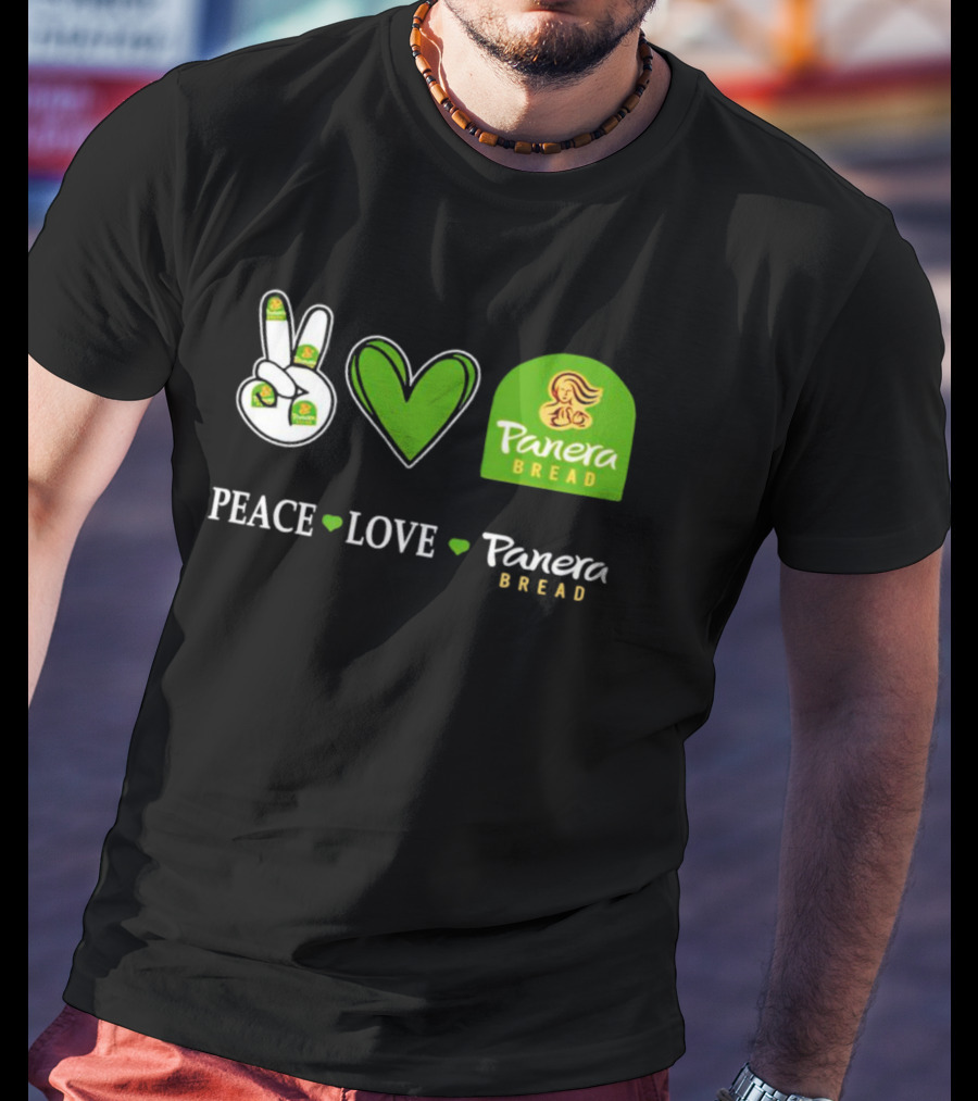 Peace Love Panera Bread Heart T-Shirt