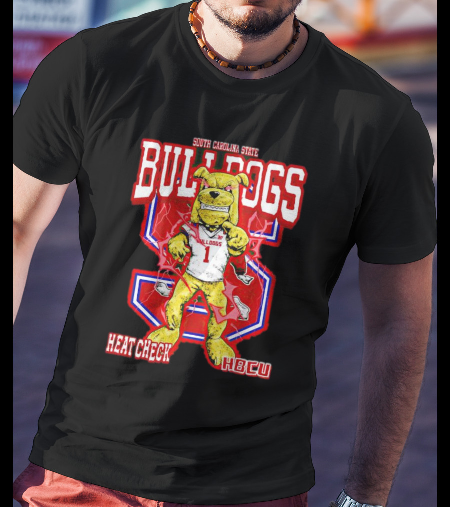 South Carolina State Bulldogs Heat Check HBCU Sports Mascot T-Shirt