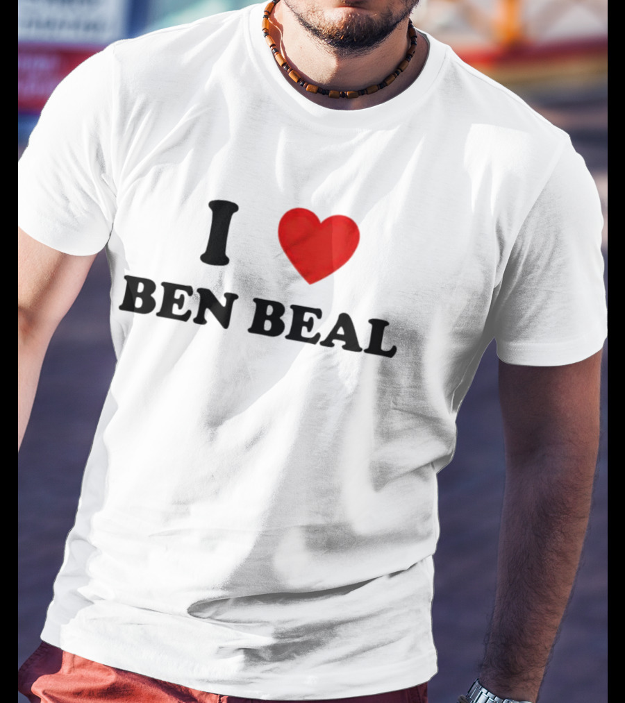I Love Ben Beal Red Heart T-Shirt