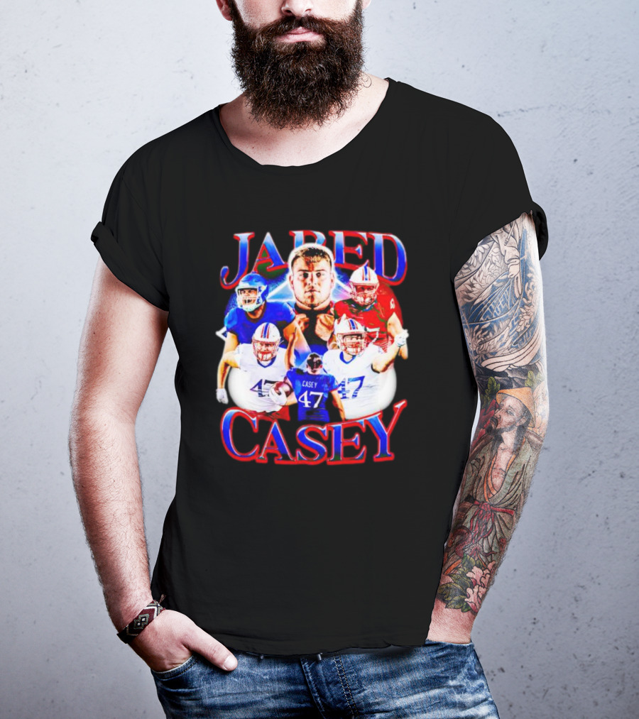 Jared Casey Football Collage 47 Jersey T-Shirt