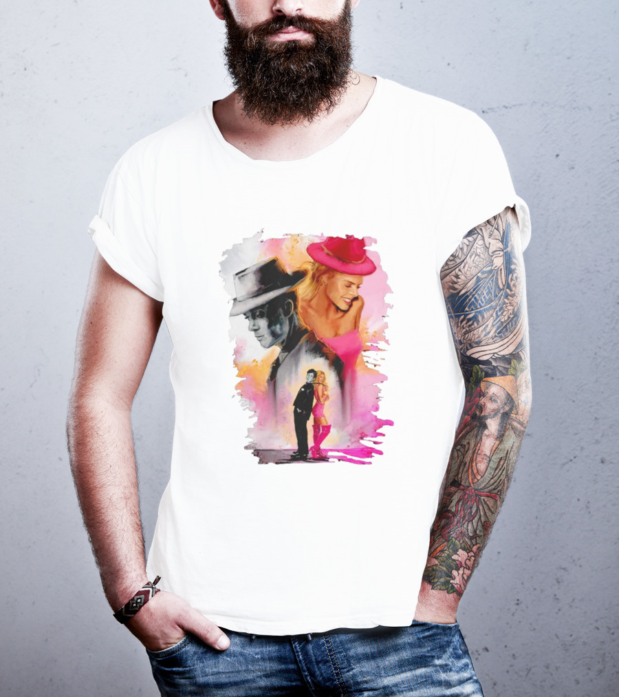 Barbie Oppenheimer Crossover Art Fusion T-Shirt