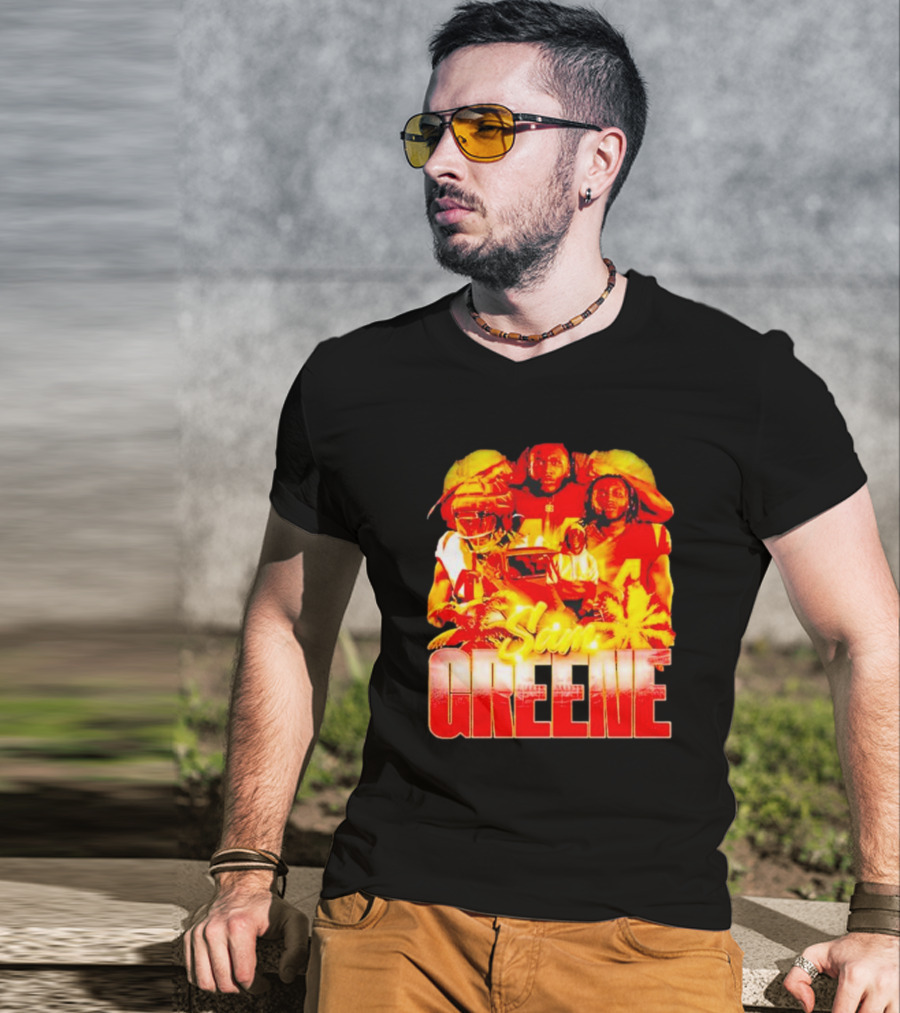Nilpro Shop Sam Greene Vintage Football Legends Red T-Shirt