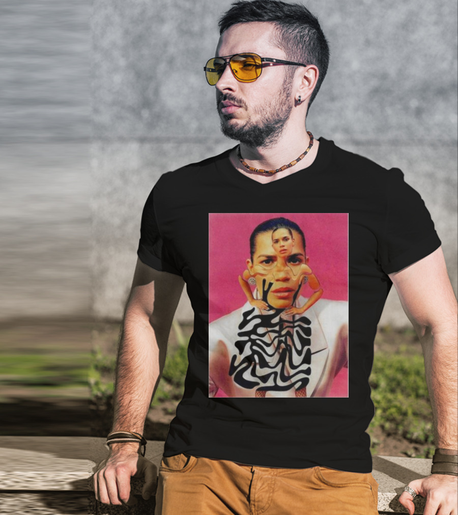 America Ferrera Abstract Portrait New T-Shirt