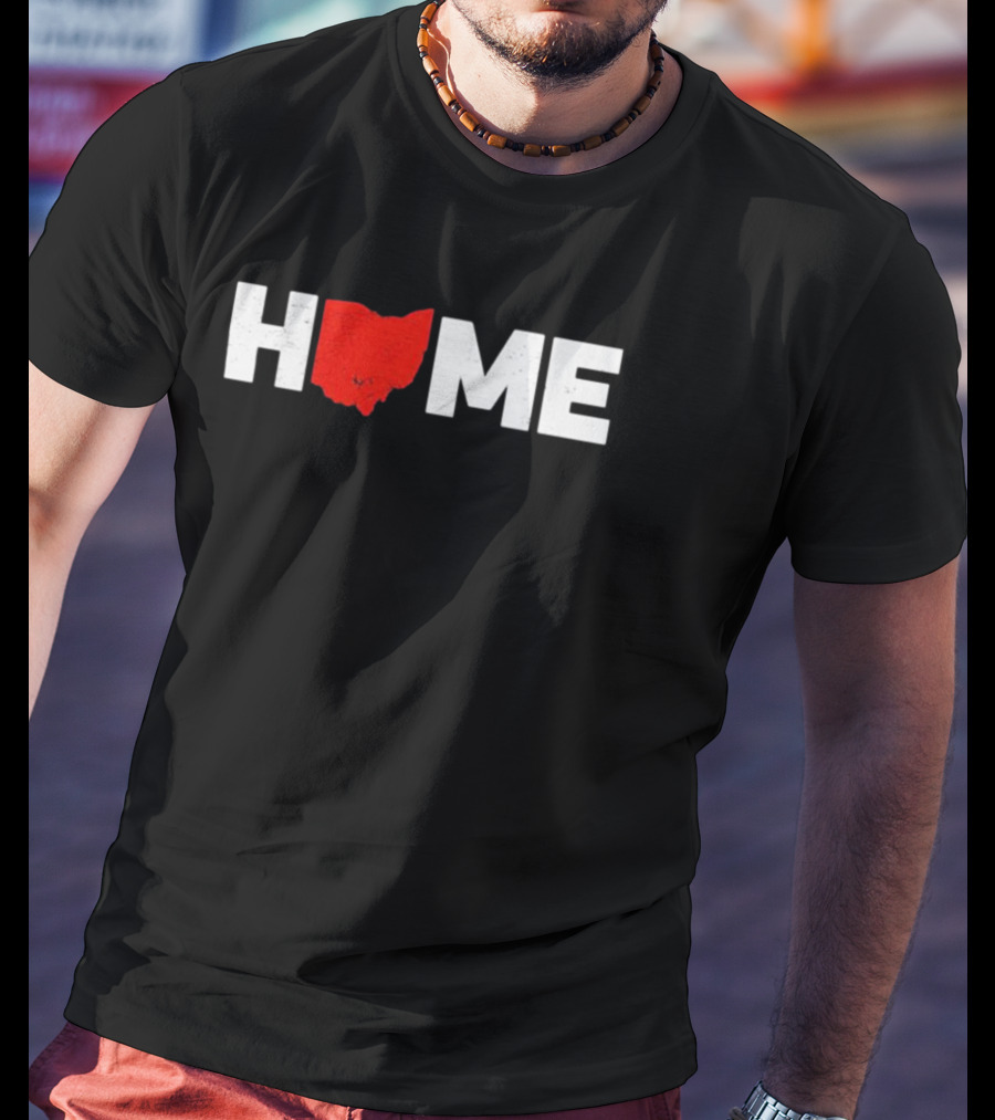 Frank LaRose Ohio Home State Map Typography T-Shirt