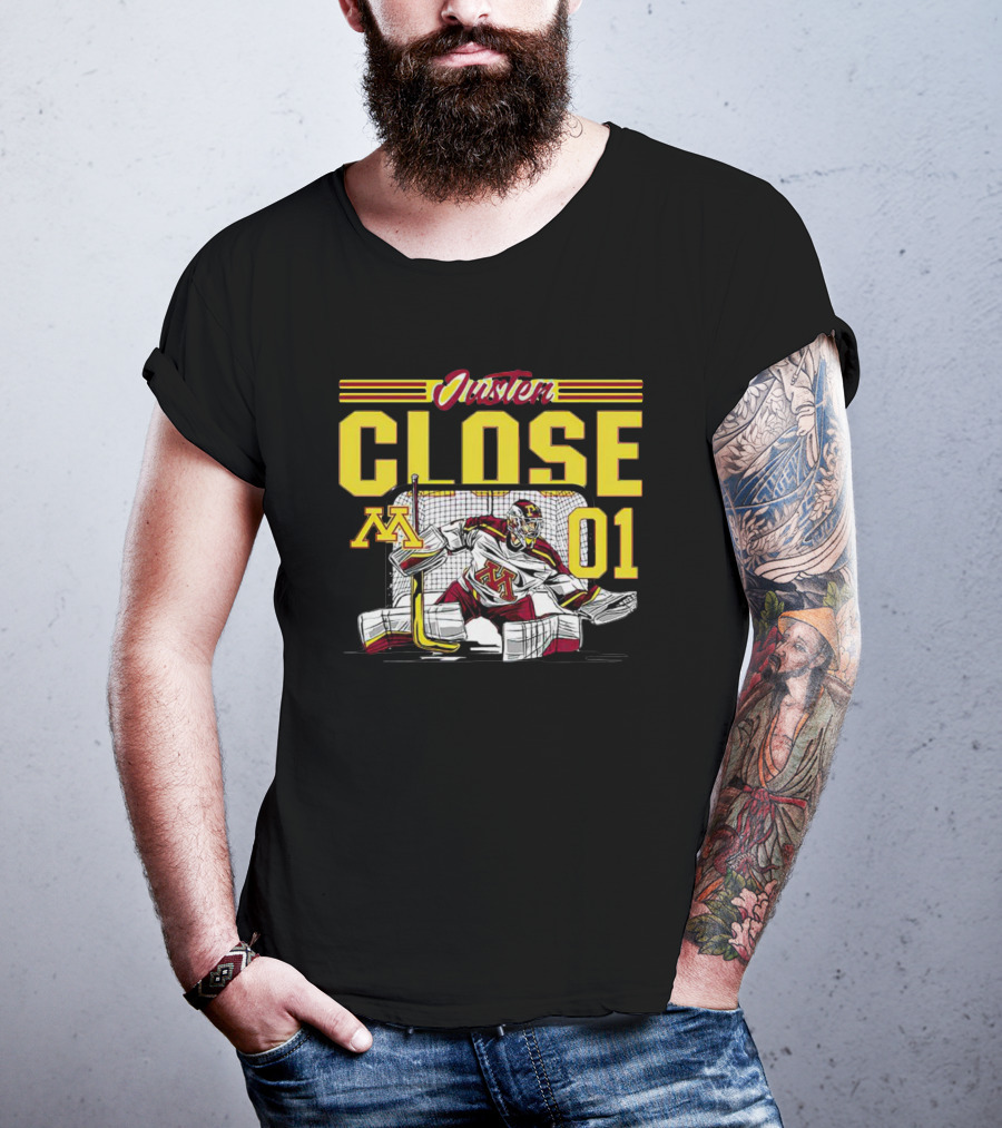 Minnesota Justen Close 01 Hockey Goalie Caricature T-Shirt