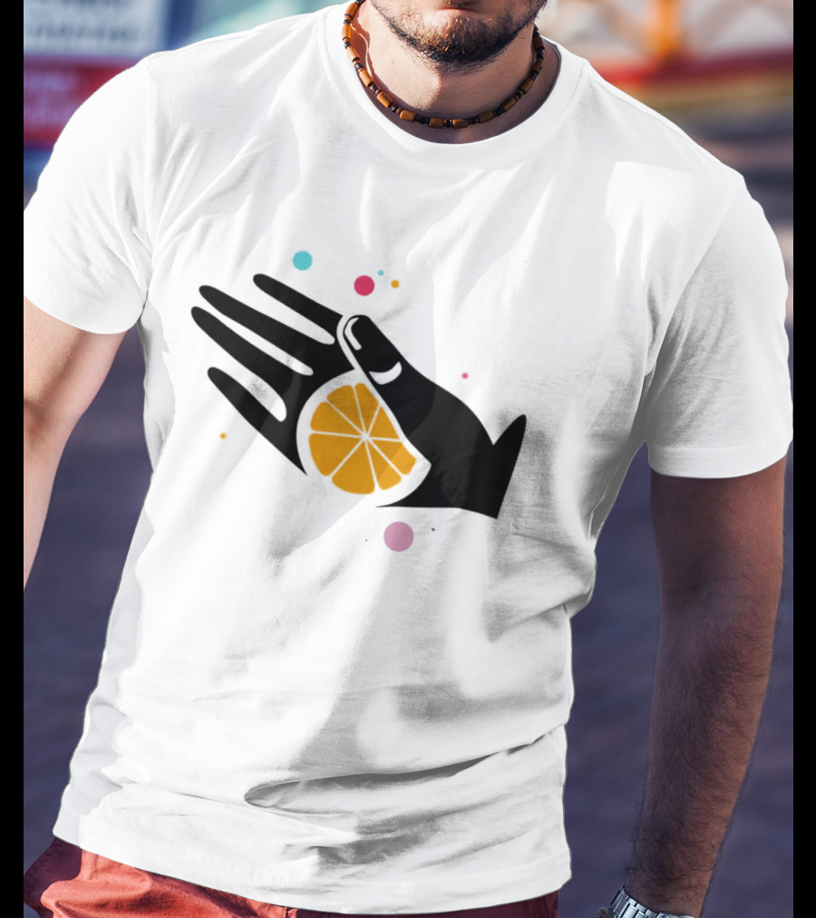 Tequila With Lemon Boom Boom Hand And Citrus Slice Burst T-Shirt